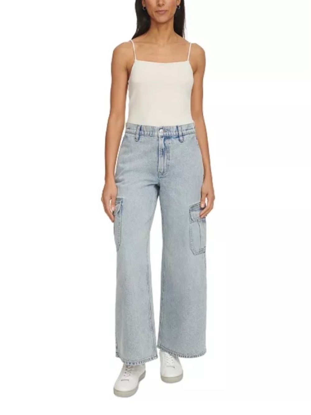 Calvin Klein Super High Rise Wide Leg Jean 10/30